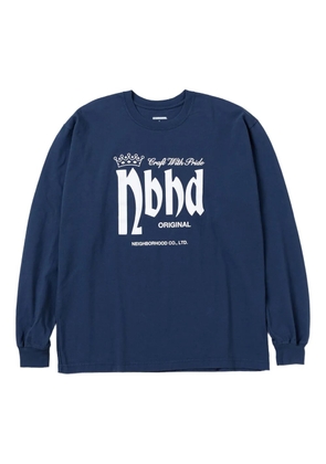 Neighborhood long-sleeve T-shirt - Blue