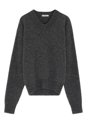 LEMAIRE V-neck wool sweater - Black