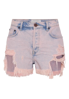 One Teaspoon Outlaws denim shorts - Pink