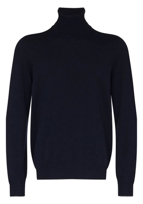 Brunello Cucinelli roll neck cashmere jumper - Blue