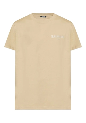 Balmain logo-print T-shirt - Neutrals