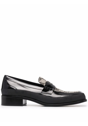 MISBHV The Brutalist jacquard loafers - Black