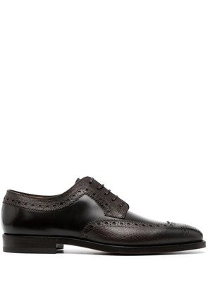 Ferragamo Western-style leather derby shoes - Brown