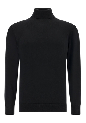 Boggi Milano turtleneck merino wool sweater - Black