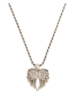 Emanuele Bicocchi wings pendant necklace - Silver