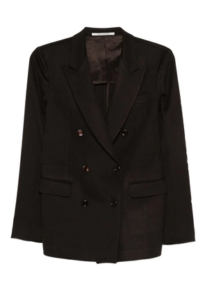 Tagliatore double-breasted wool blazer - Brown