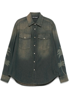 Palm Angels palm-print shirt - Brown