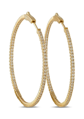 LB Exclusive diamond hoop earrings - Gold