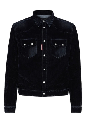 DSQUARED2 Flocked denim jacket - Blue
