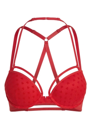 Marlies Dekkers heart-print padded bra - Red