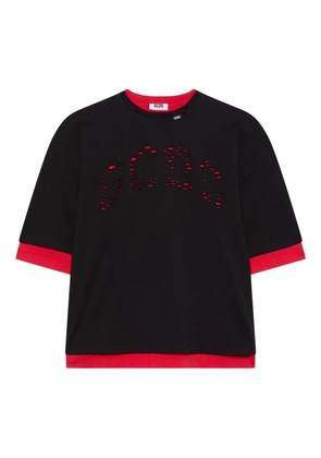 GCDS logo-embellishment T-shirt - Black