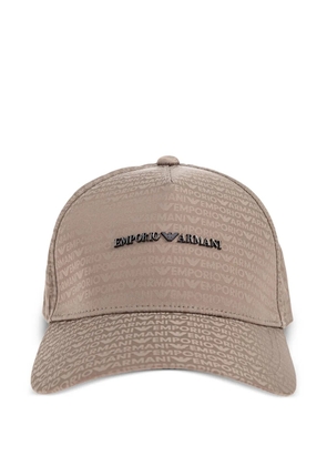 Emporio Armani logo-plaque baseball cap - Neutrals