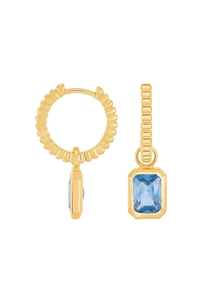 DOWER AND HALL Humbug blue topaz earrings - Gold