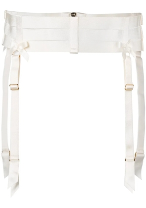 Bordelle strap suspender belt - Neutrals