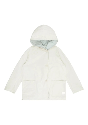 OOF WEAR hooded button-fastening jacket - White