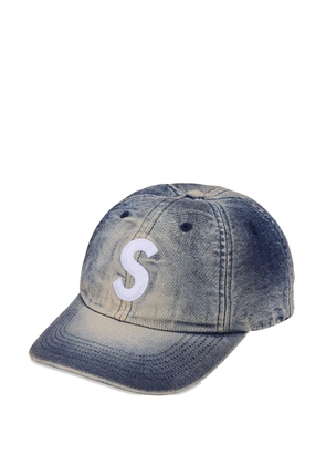 Supreme cordura denim logo-detail cap - Blue