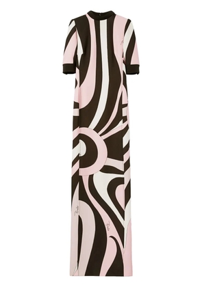 PUCCI abstract-pattern print maxi dress - Black