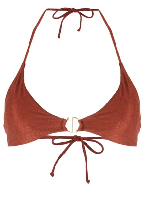 Lenny Niemeyer halterneck bikini top - Brown