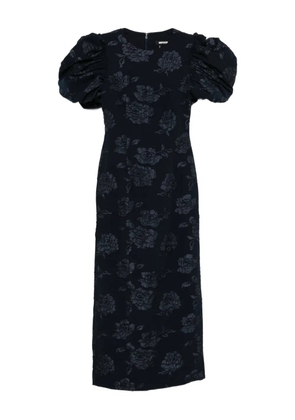 ROTATE BIRGER CHRISTENSEN jacquard puff maxi dress - Black