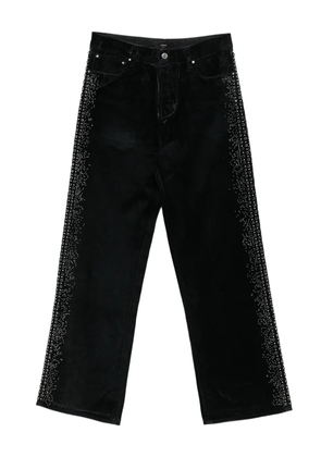AMIRI embellished velvet jeans - Black