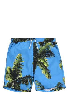 BLUE SKY INN palm tree-print swim shorts