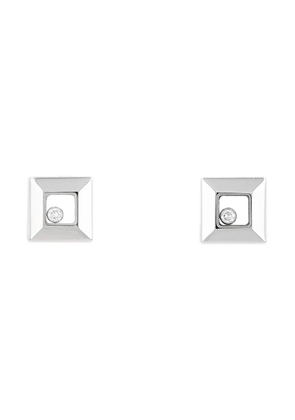 Chopard Pre-Owned 18K white gold Icon diamond earrings - Silver