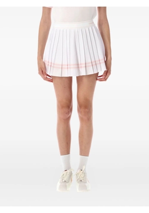 Sporty & Rich Vendome Script pleated mini skirt - White