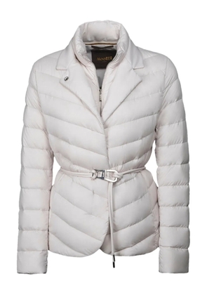 Moorer quilted belted jacket - Neutrals
