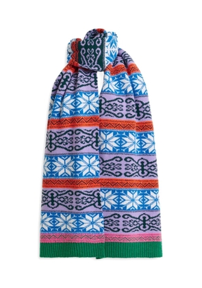 Essentiel Antwerp multicolored-stripes scarf - Purple