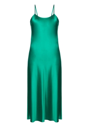 VOZ silk-satin slip dress - Green