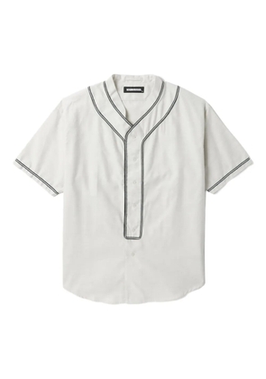 Neighborhood embroidered short-sleeve shirt - Neutrals