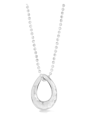 DOWER AND HALL Entwined oval pendant necklace - Silver
