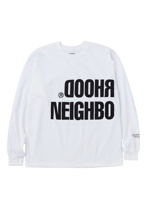 Neighborhood NH-14 long-sleeve graphic T-shirt - White