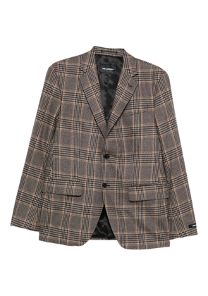 Karl Lagerfeld checked wool jacket - Brown