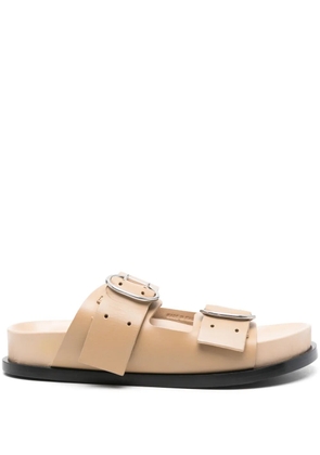 Jil Sander Pre-Owned leather sandals - Neutrals