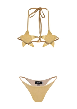 Amir Slama star-detail bikini set - Gold
