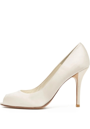 Stuart Weitzman 105mm leather pumps - White