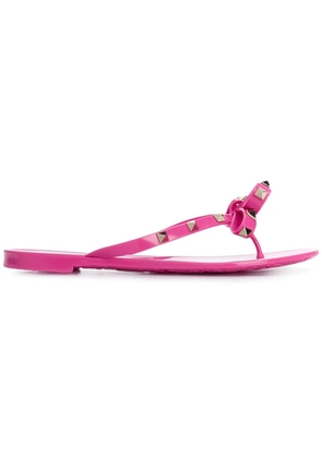 Valentino Garavani Rockstud flip flops - Pink