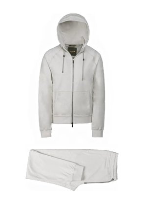 Moorer hooded zip-up tracksuit - Neutrals