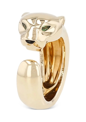 Cartier 18K yellow gold Panthère tsavorites and onyx ring