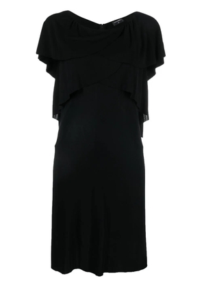 CHANEL Pre-Owned short draped dress - Black