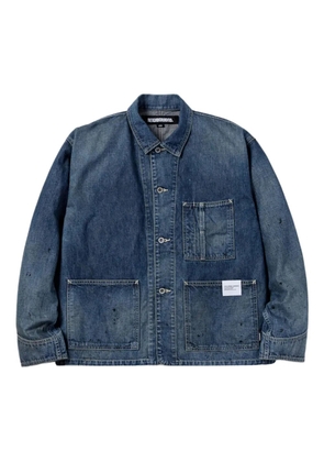 Neighborhood paint-splatter denim jacket - Blue