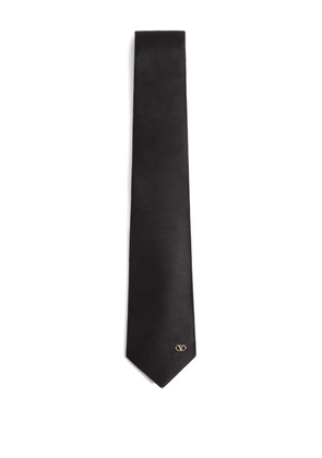 Valentino Garavani VLogo Signature silk tie - Black