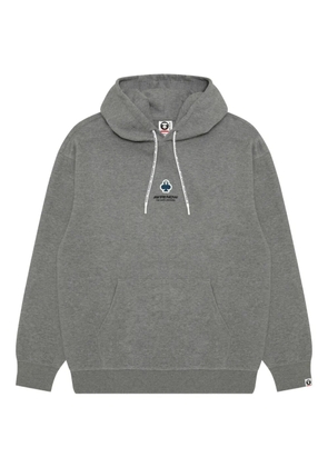AAPE BY *A BATHING APE® logo-details hoodie - Grey