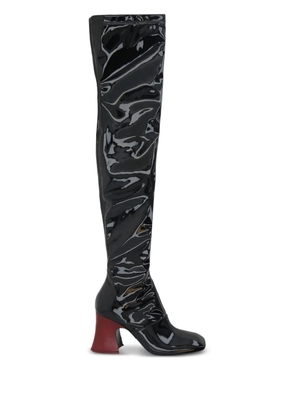 Chloé patent-finish over-the-knee boots - Black