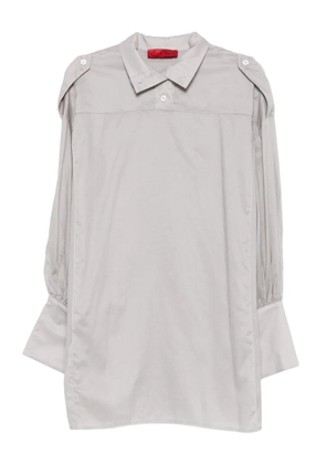 THELATEST cuffed-sleeve classic-collar shirt dress - Grey