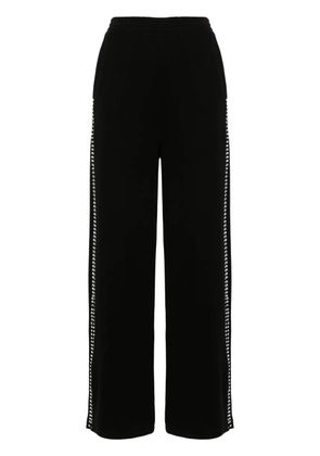 Loulou rhinestone-embellished cotton track pants - Black