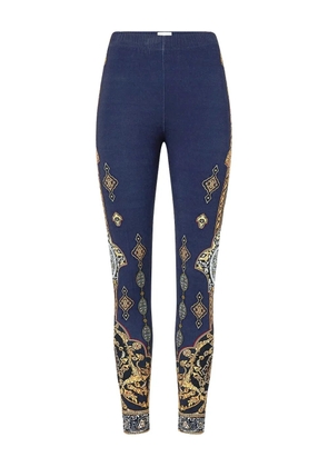 Camilla Imperial Gate-print leggings - Blue