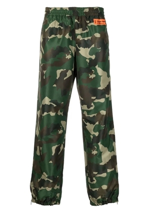 Heron Preston Camo logo-patch track-pants - Green