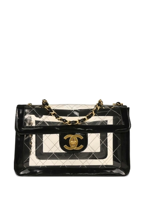 CHANEL Pre-Owned 1995 Maxi Classic Flap Shoulder Bag - Black